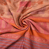 Sanskriti Vintage Pink Sarees 100% Pure Woolen Printed Zari Border Sari /Fabric