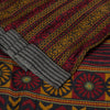 Sanskriti Vintage Soft Dark Red Saree Pure Woolen Floral Print Sari 6+YD Fabric