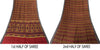 Sanskriti Vintage Soft Dark Red Saree Pure Woolen Floral Print Sari 6+YD Fabric