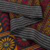 Sanskriti Vintage Soft Dark Red Saree Pure Woolen Floral Print Sari 6+YD Fabric