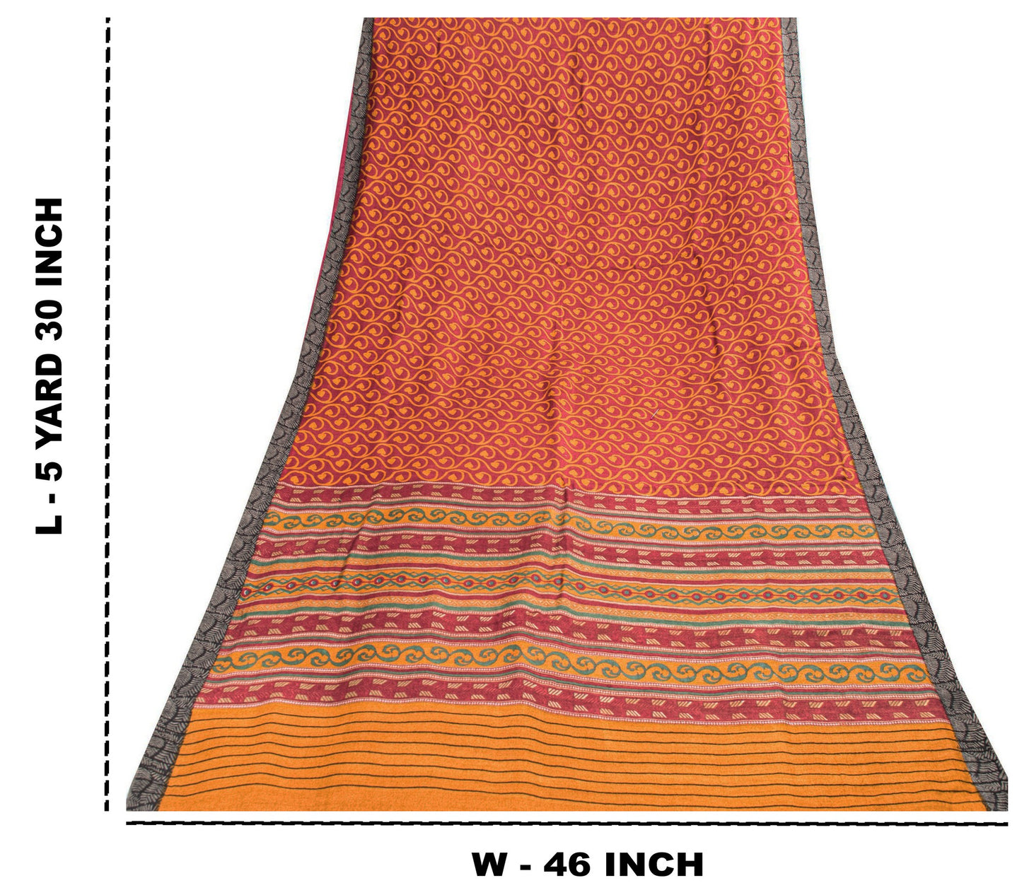 Sanskriti Vintage Purple Soft Sarees Pure Woolen Floral Print Sari 5.5+YD Fabric