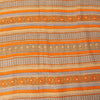 Sanskriti Vintage Soft Orange Pure Woolen Saree Spiral Vine Print Sari 6YD Craft