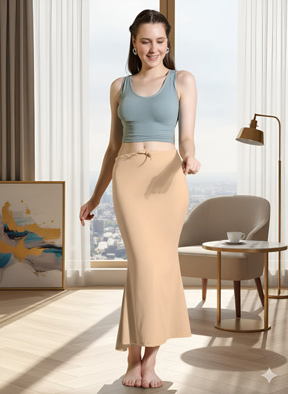 Sanskriti Vintage Women Cotton Blended Saree Shapewear Regular Petticoat