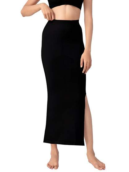 Sanskriti Vintage Nylon Saree Petticoat Underskirt Stretchable Waist Long Fit