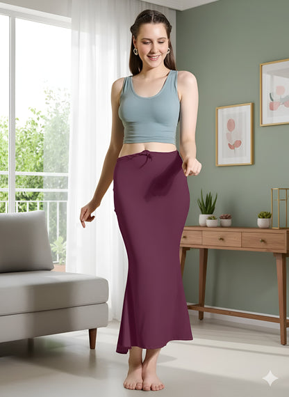 Sanskriti Vintage Women Cotton Blended Saree Shapewear Regular Petticoat