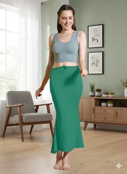 Sanskriti Vintage Women Cotton Blended Saree Shapewear Regular Petticoat