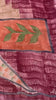 Sanskriti Vintage Peach Saree Pure Georgette Silk Printed Sari Craft 5 Yd Sustainable Fabric