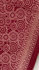 Sanskriti Vintage Sarees Red Pure Cotton Geometric Print Sari 5+yd Craft Fabric