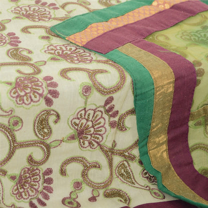 Bæredygtigt Dupatta-stof i bulk - Sanskriti Vintage genbrugt bomuldsdupatta til håndværk og projekter