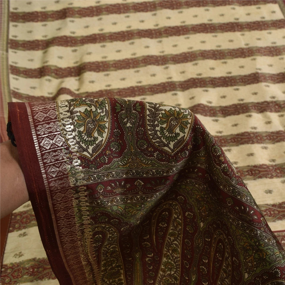 Sustainable Bulk Saree Fabric – Sanskriti Vintage Assorted Recycled Embroidered Silk Sarees for Crafting and DIY Projects