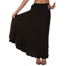 Load image into Gallery viewer, Sanskriti Beach Long Moss Crepe Evening Wraparound Skirt
