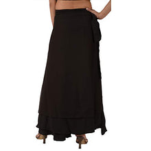 Load image into Gallery viewer, Sanskriti Beach Long Moss Crepe Evening Wraparound Skirt
