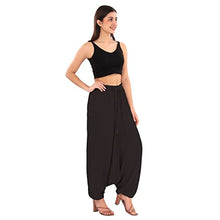 Load image into Gallery viewer, Skirts N Scarves Unisex Green Color Harem Pants with Elastic Waistband and Drawstring
