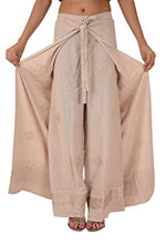 Load image into Gallery viewer, Sanskriti  Rayon Embroidered Aladdin Pant, One Size, Cream_
