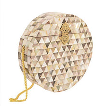 Load image into Gallery viewer, Zephyrr Women&#39;s Evening Round Clutch Bag Marble Box Clutch Handbag/Purse Shoulder Bag for Wedding Cocktail Party
