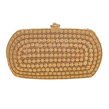 Load image into Gallery viewer, Zephyrr Women&#39;s Evening Hand beaded handmade Jute clutch Purse for Wedding Cocktail Party
