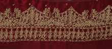 Load image into Gallery viewer, Antique Vintage Saree Border Hand Embroidered Indian Trims Lace 2.5&quot;W +5 Yard
