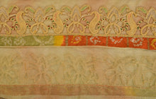Load image into Gallery viewer, Antique Vintage Saree Border Hand Embroidered Bandhani Trims Lace 4&quot;W +3 Yard
