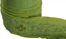 Load image into Gallery viewer, Antique Vintage Saree Border Hand Embroidered Craft Trims Lace 2.5&quot;W + 1 Yard
