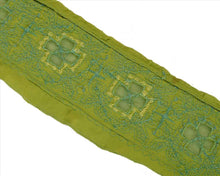 Load image into Gallery viewer, Antique Vintage Saree Border Hand Embroidered Craft Trims Lace 2.5&quot;W + 1 Yard
