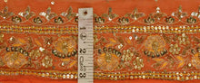 Load image into Gallery viewer, Antique Vintage Saree Border Hand Beaded Indian Craft Trims Lace 3&quot;W +1 Yard
