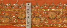 Load image into Gallery viewer, Antique Vintage Saree Border Hand Beaded Indian Craft Trims Lace 3&quot;W +1 Yard
