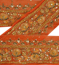 Load image into Gallery viewer, Antique Vintage Saree Border Hand Beaded Indian Craft Trims Lace 3&quot;W +1 Yard
