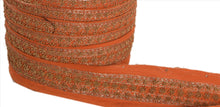 Load image into Gallery viewer, Antique Vintage Saree Border Hand Embroidered Craft Trims Lace 1.5&quot;W +1 Yard
