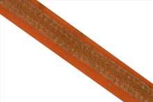 Load image into Gallery viewer, Antique Vintage Saree Border Hand Embroidered Craft Trims Lace 1.5&quot;W +1 Yard
