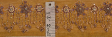 Load image into Gallery viewer, Antique Vintage Saree Border Hand Beaded Indian Craft Trims Lace 3&quot;W +1 Yard
