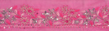 Load image into Gallery viewer, Antique Vintage Saree Border Hand Beaded Indian Craft Trims Lace 2.5&quot;W +1 Yard
