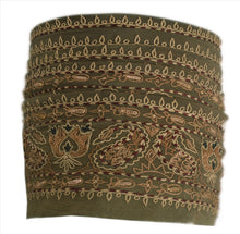 Load image into Gallery viewer, Antique Vintage Saree Border Hand Embroidered Craft Trims Lace 2.5&quot;W +1 Yard
