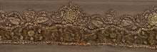 Load image into Gallery viewer, Antique Vintage Saree Border Hand Embroidered Craft Trims Lace 1.5&quot;W +1 Yard
