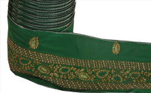 Load image into Gallery viewer, Antique Vintage Saree Border Hand Embroidered Craft Trims Lace 3.5&quot;W +1 Yard
