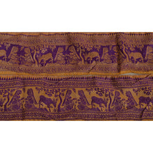 Load image into Gallery viewer, Sanskriti Vintage Sari Border 2 YD Craft Trim Woven Baluchari Sewing Decor Lace
