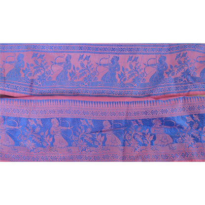 Sanskriti Vintage Sari Border Woven Baluchari 1 Yd Craft Trim Sewing 4"W Lace