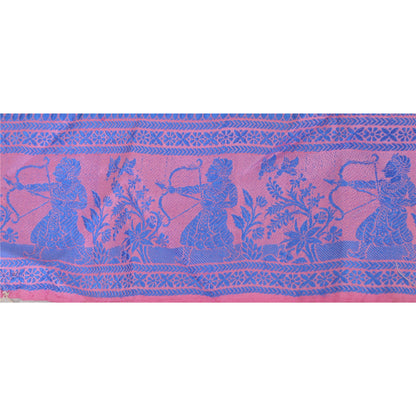 Sanskriti Vintage Sari Border Woven Baluchari 1 Yd Craft Trim Sewing 4"W Lace