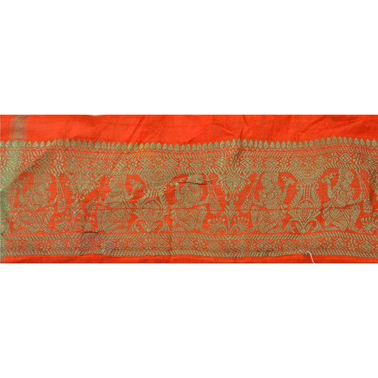 Sanskriti Vintage Sari Border Woven Baluchari Decor 1 Yd Trim Sewing 4.5"W Lace