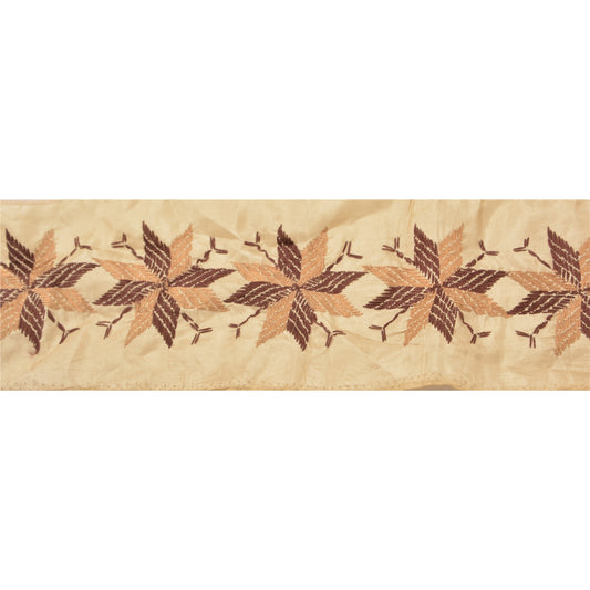 Sanskriti Vintage Sari Border 1 Yd Craft Trim Håndlavet Bagh Phulkari Lace