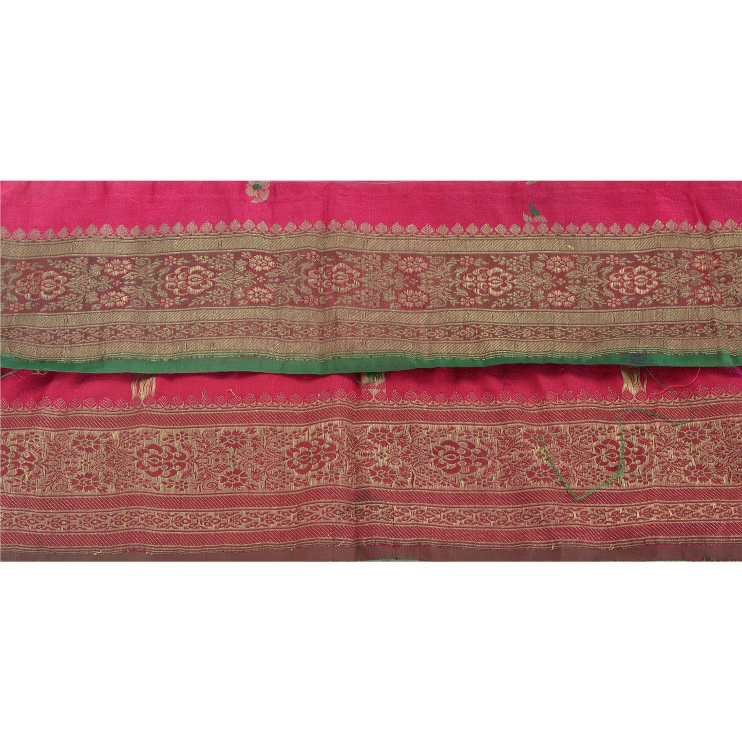 Sanskriti Vintage Sari Border Woven Brocade 1 Yd Trim Craft Sewing 4"W Lace