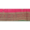 Sanskriti Vintage Sari Border Woven Brocade 1 Yd Trim Craft Sewing 4"W Lace