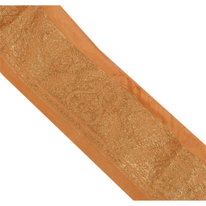 Sanskriti Vintage 1 Yd Trim Sari Border Woven Brocade Craft Sewing 2.5"W Lace