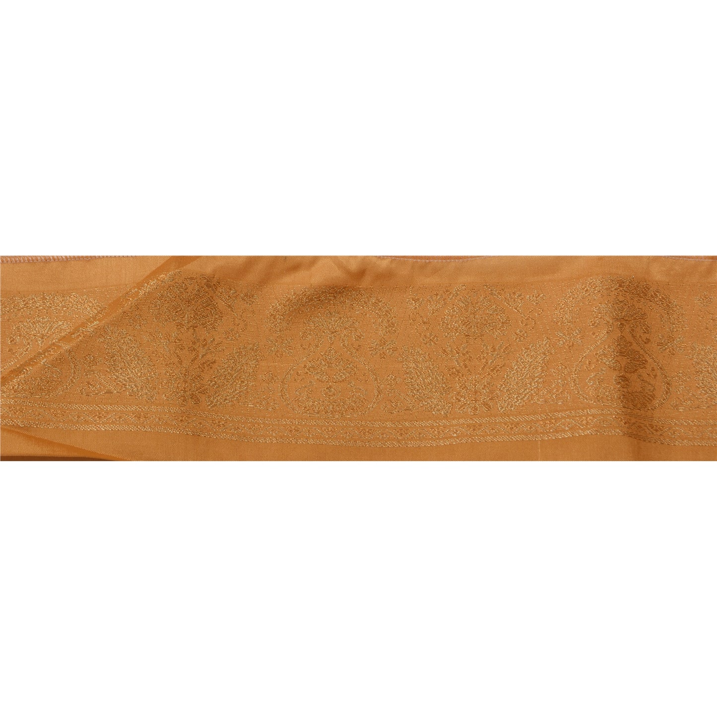 Sanskriti Vintage 1 Yd Trim Sari Border Woven Brocade Craft Sewing 2.5"W Lace