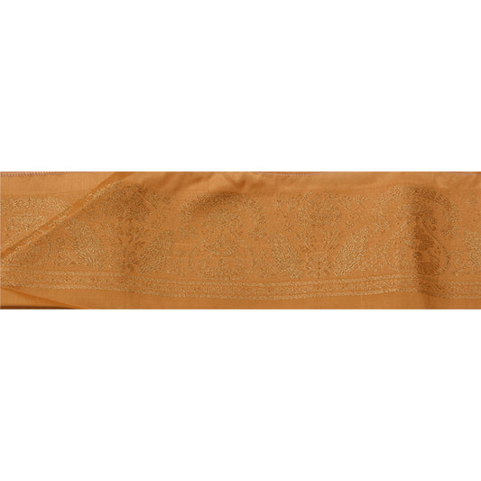 Sanskriti Vintage 1 Yd Trim Sari Border Woven Brocade Craft Sewing 2.5"W Lace