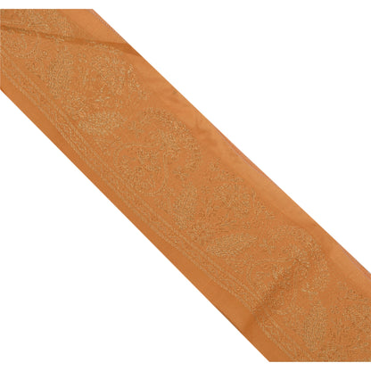 Sanskriti Vintage 1 Yd Trim Sari Border Woven Brocade Craft Sewing 2.5"W Lace