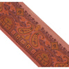 Sanskriti Vintage 1 Yd Sari Border Woven Trim Sewing Craft Peach Paisley Lace