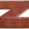 Sanskriti Vintage 1 Yd Sari Border Woven Trim Sewing Craft Peach Paisley Lace
