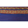 Sanskriti Vintage 1 Yd Sari Border Hand Beaded Craft Trim Sewing Blue Lace