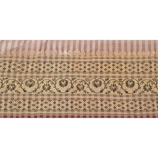 Sanskriti Vintage 1 Yd Trim Sari Border Vævet Brokade Håndværk Syning Gylden Blonde