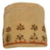 Sanskriti Vintage 1 Yd Sari Bord Håndbroderet Kant Syarbejde Cremefarvet Blonde